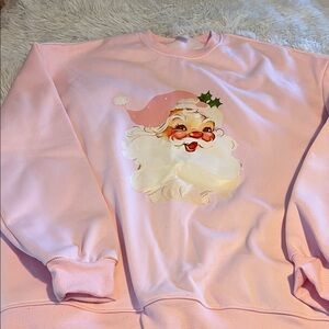 Ladies Santa sweatshirt, size Large